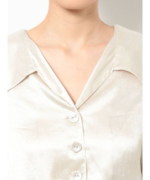 jouetie（ジュエティ）の「ウエストリボンブラウス（シャツ/ブラウス・レディース・オフホワイト/ブラック/グリーン・MEDIUM）」の12枚目の写真