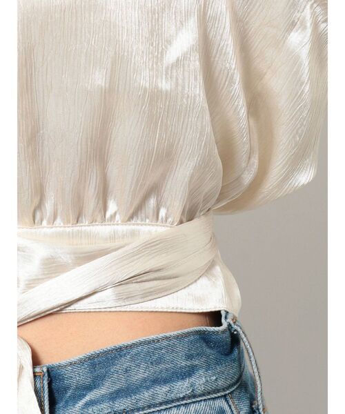 jouetie（ジュエティ）の「ウエストリボンブラウス（シャツ/ブラウス・レディース・オフホワイト/ブラック/グリーン・MEDIUM）」の14枚目の写真