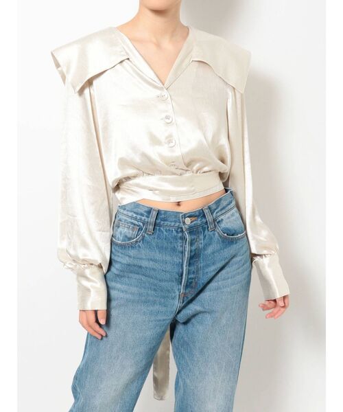 jouetie（ジュエティ）の「ウエストリボンブラウス（シャツ/ブラウス・レディース・オフホワイト/ブラック/グリーン・MEDIUM）」の20枚目の写真