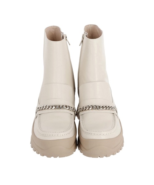 G.V.G.V.（ジーヴィージーヴィー）の「LOAFER ANKLE BOOTS（ブーツ・レディース・ブラック/ベージュ/カーキ・S/M/L）」の5枚目の写真