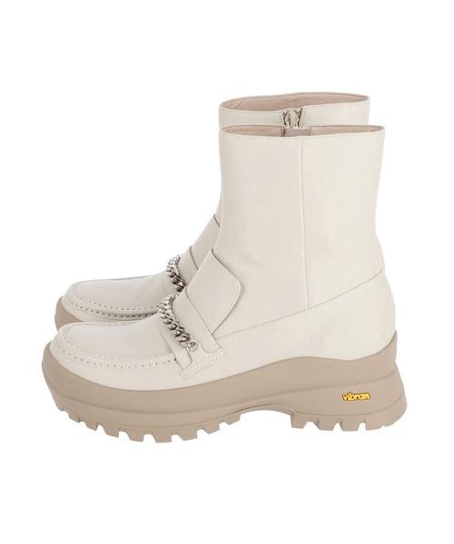 G.V.G.V.（ジーヴィージーヴィー）の「LOAFER ANKLE BOOTS（ブーツ・レディース・ブラック/ベージュ/カーキ・S/M/L）」の8枚目の写真