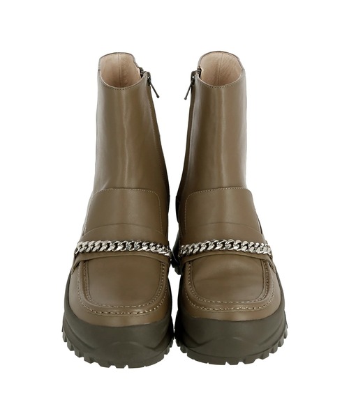 G.V.G.V.（ジーヴィージーヴィー）の「LOAFER ANKLE BOOTS（ブーツ・レディース・ブラック/ベージュ/カーキ・S/M/L）」の6枚目の写真