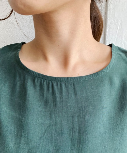 CAPRICIEUX LE'MAGE（カプリシューレマージュ）の「フリルフレンチブラウス（シャツ/ブラウス・レディース・イエロー/ブラック/グリーン・FREE）」の10枚目の写真