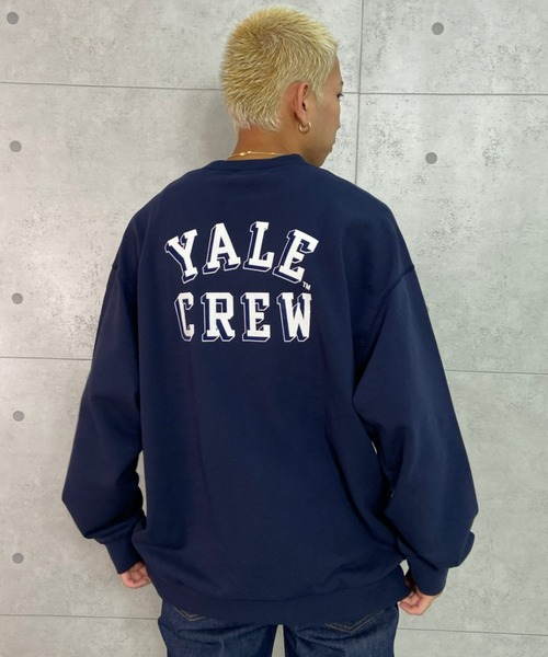 ANTIBAL(アンティバル)の「YALE/イエール カレッジロゴ フロッキープリント ビッグシルエットトレーナー 214AN1TR071MU(スウェット・メンズ・ホワイト/グレー/ネイビー・L/XXL/M/XL)」の13枚目の写真