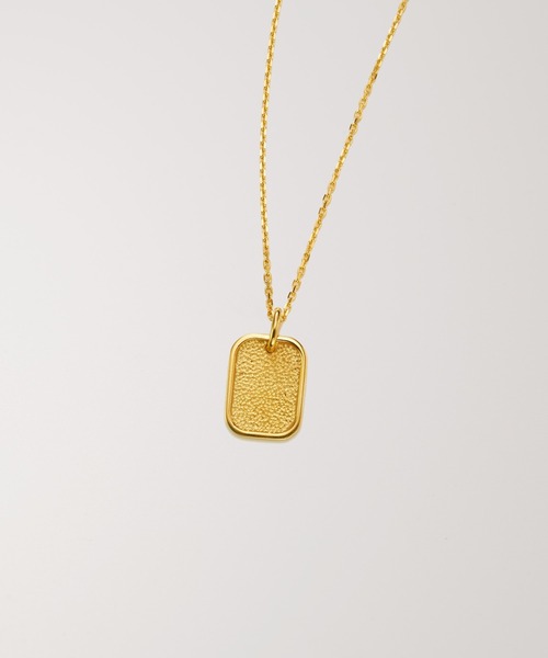 PAS TIERRA（パティエラ）の「【Lien】プレートロングネックレス(60cm)（ネックレス・レディース・イエローゴールド・FREE）」の2枚目の写真