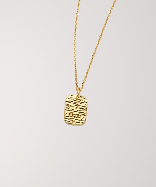 PAS TIERRA（パティエラ）の「【Lien】プレートロングネックレス(60cm)（ネックレス・レディース・イエローゴールド・FREE）」の3枚目の写真