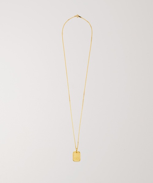 PAS TIERRA（パティエラ）の「【Lien】プレートロングネックレス(60cm)（ネックレス・レディース・イエローゴールド・FREE）」の4枚目の写真