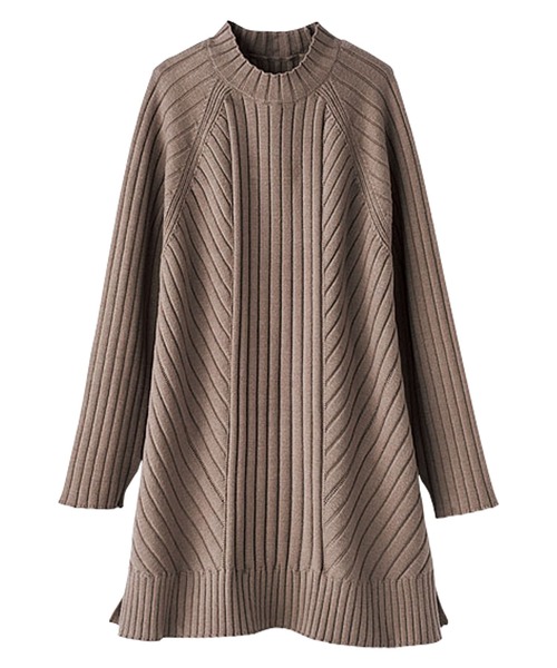 もっちりニット編地変化デザインチュニック ニット セーター Belluna ベルーナ のファッション通販 Zozotown