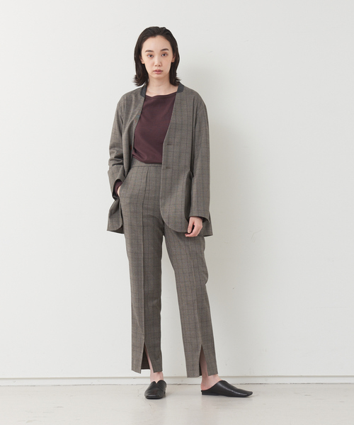 collex（コレックス）の「【新色登場】ウール混 リラックスロングスリーブプルオーバー（Tシャツ/カットソー・レディース・ブラック/ダークブラウン/ホワイト/セージグリーン・フリー）」の10枚目の写真