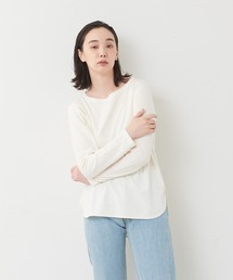 collex | 【新色登場】ウール混 リラックスロングスリーブプルオーバー(Tシャツ/カットソー)