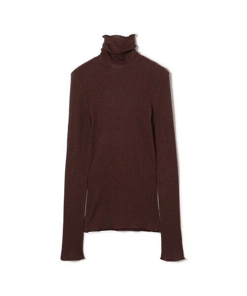 コットンシルクリブ タートルネックプルオーバー（Tシャツ/カットソー