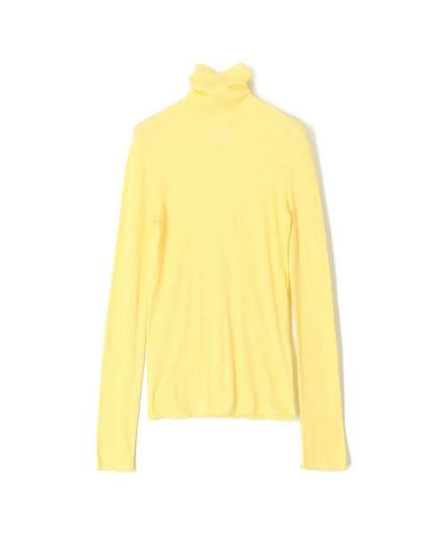 TOMORROWLAND (トゥモローランド)の「コットンシルクリブ タートルネックプルオーバー(Tシャツ/カットソー・レディース・ブラック/ピンク/ホワイト/ライトグリーン/イエロー/グリーン/ライトピンク/バイオレット/ベージュ/ブルー/チャコールグレー/ライム/パープル/ライトブルー/ダークブラウン/ネイビー・S)」の14枚目の写真