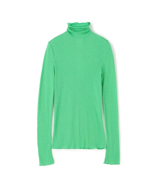 TOMORROWLAND (トゥモローランド)の「コットンシルクリブ タートルネックプルオーバー(Tシャツ/カットソー・レディース・ブラック/ピンク/ホワイト/ライトグリーン/イエロー/グリーン/ライトピンク/バイオレット/ベージュ/ブルー/チャコールグレー/ライム/パープル/ライトブルー/ダークブラウン/ネイビー・S)」の8枚目の写真