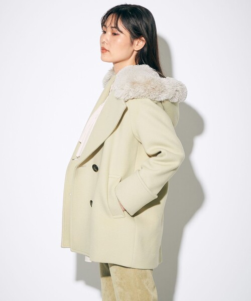 値下げ★ダイアグラムファーコート セール】ファーフードコート（その他アウター）｜Diagram