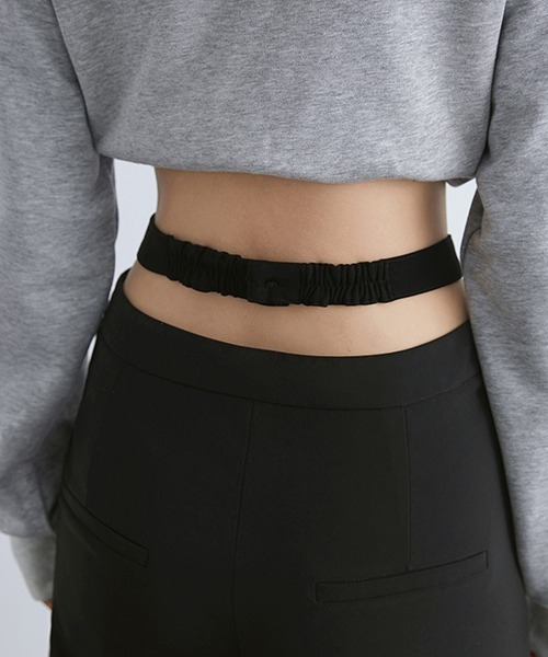 chuclla(チュクラ)の「【chuclla】【2021AW】Cross waist straight pants chw21a069(その他パンツ・レディース・ブラック・XS/S/M)」の7枚目の写真