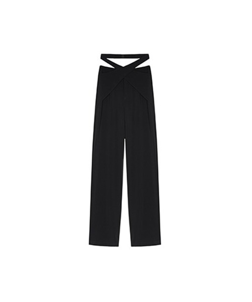 chuclla(チュクラ)の「【chuclla】【2021AW】Cross waist straight pants chw21a069(その他パンツ・レディース・ブラック・XS/S/M)」の8枚目の写真