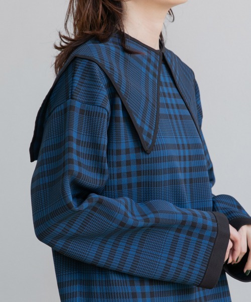 yuw（ユウ）の「JACQUARD KNIT COLLAR　236150（付け襟・レディース・ブラック/ブラウン/グリーン/ブルー/レッド/ブラック系その他・FREE）」の5枚目の写真