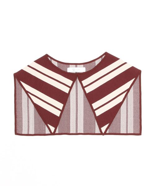 yuw（ユウ）の「JACQUARD KNIT COLLAR　236150（付け襟・レディース・ブラック/ブラウン/グリーン/ブルー/レッド/ブラック系その他・FREE）」の9枚目の写真