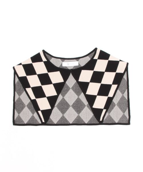 yuw（ユウ）の「JACQUARD KNIT COLLAR　236150（付け襟・レディース・ブラック/ブラウン/グリーン/ブルー/レッド/ブラック系その他・FREE）」の10枚目の写真