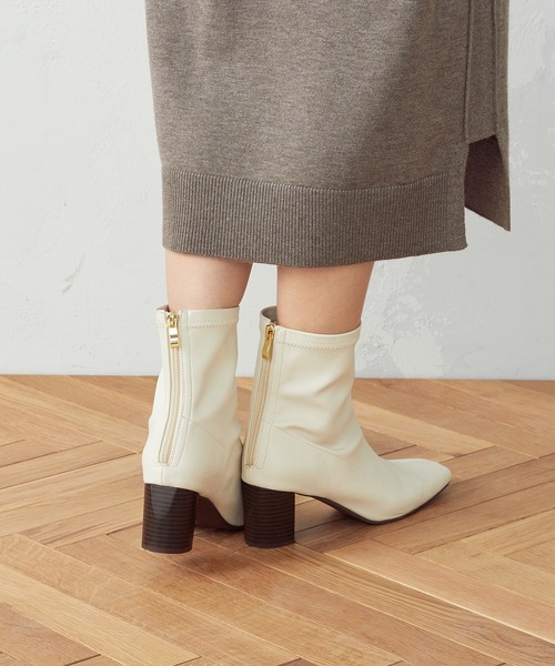 COMME CA ISM（コムサイズム）の「ストレッチブーツ（ブーツ・レディース・ブラック/オフホワイト/モカ・23.5cm/24.5cm）」の8枚目の写真