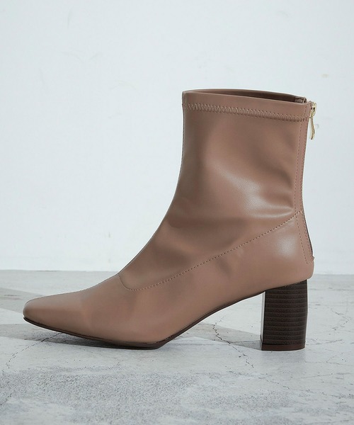 COMME CA ISM（コムサイズム）の「ストレッチブーツ（ブーツ・レディース・ブラック/オフホワイト/モカ・23.5cm/24.5cm）」の6枚目の写真