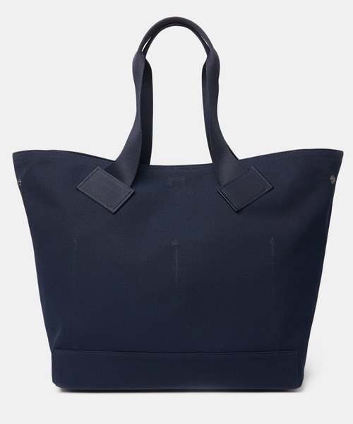 STUDIO NICHOLSON(スタジオニコルソン)の「【STUDIO NICHOLSON】 WATER REPLLNT CANVAS TOP HANDLE TOTE(トートバッグ・メンズ・カーキ/ダークネイビー・ONE SIZE)」の18枚目の写真