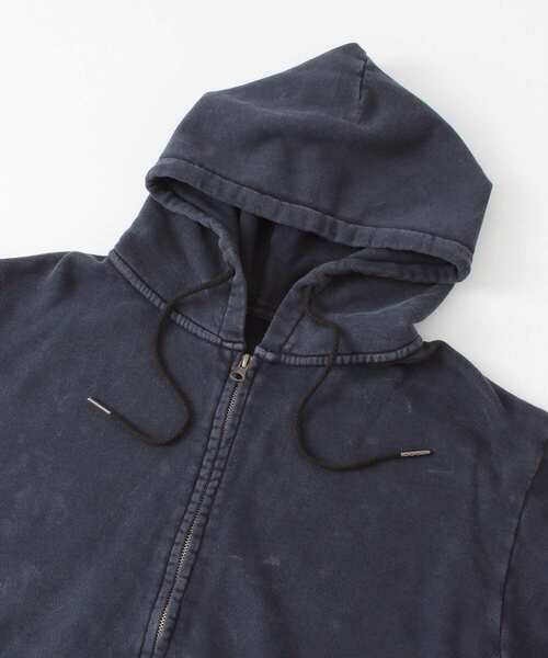 URBAN RESEARCH ROSSO MEN(アーバンリサーチロッソメン)の「ピグメントダイ裏毛ジップパーカー『セットアップ対応』(パーカー・メンズ・ブラック/ネイビー・MEDIUM/LARGE/X-LARGE)」の19枚目の写真