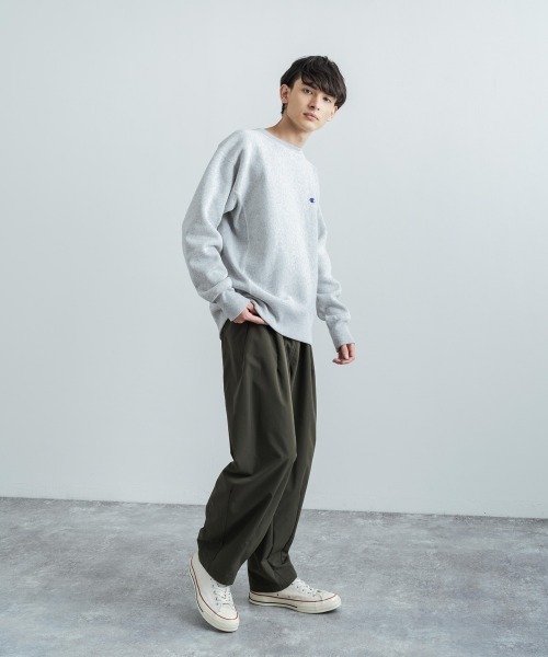 Champion（チャンピオン）の「Champion チャンピオン リバースウィーブ 裏起毛クルーネックスウェットシャツトレーナー C3-Q017（スウェット・メンズ・ブラック/ベージュ/ネイビー/グレー/グリーン・M/XL/L）」の11枚目の写真