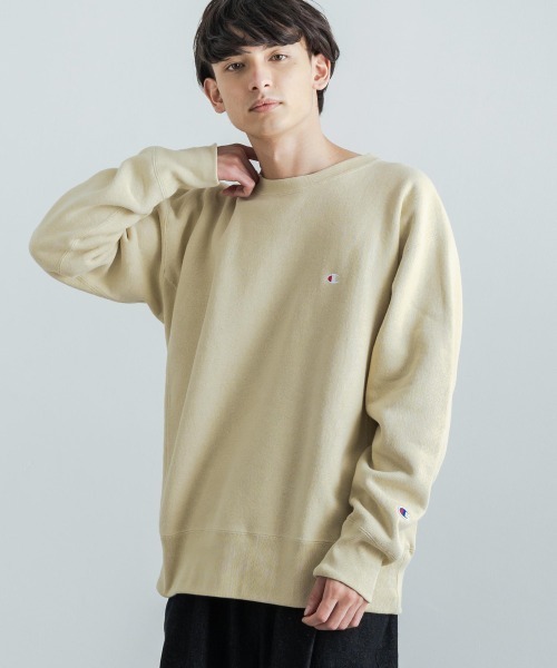 Champion（チャンピオン）の「Champion チャンピオン リバースウィーブ 裏起毛クルーネックスウェットシャツトレーナー C3-Q017（スウェット・メンズ・ブラック/ベージュ/ネイビー/グレー/グリーン・M/XL/L）」の12枚目の写真