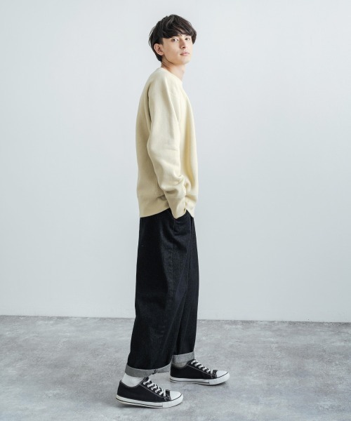 Champion（チャンピオン）の「Champion チャンピオン リバースウィーブ 裏起毛クルーネックスウェットシャツトレーナー C3-Q017（スウェット・メンズ・ブラック/ベージュ/ネイビー/グレー/グリーン・M/XL/L）」の14枚目の写真