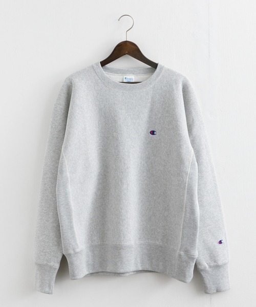 Champion（チャンピオン）の「Champion チャンピオン リバースウィーブ 裏起毛クルーネックスウェットシャツトレーナー C3-Q017（スウェット・メンズ・ブラック/ベージュ/ネイビー/グレー/グリーン・M/XL/L）」の21枚目の写真