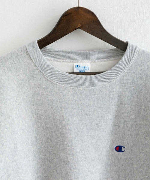 Champion（チャンピオン）の「Champion チャンピオン リバースウィーブ 裏起毛クルーネックスウェットシャツトレーナー C3-Q017（スウェット・メンズ・ブラック/ベージュ/ネイビー/グレー/グリーン・M/XL/L）」の22枚目の写真