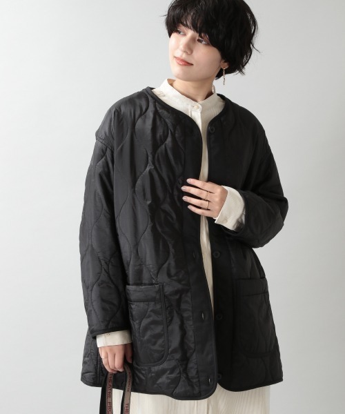 RAGEBLUE（レイジブルー）の「キルティングライナージャケット/954597（ブルゾン・レディース・ブラック/オリーブ・FREE）」の2枚目の写真