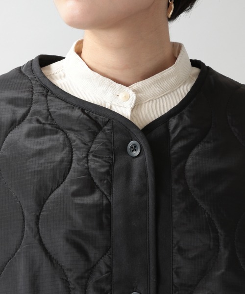 RAGEBLUE（レイジブルー）の「キルティングライナージャケット/954597（ブルゾン・レディース・ブラック/オリーブ・FREE）」の3枚目の写真