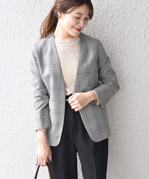 SHIPS（シップス）の「〈手洗い可能〉ウーリッシュツイルジャケット