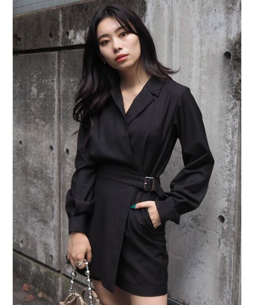 EVRIS（エヴリス）の「ロングスリーブシャツコンビネゾン（サロペット