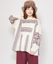 チャイハネ | 【チャイハネ】ボヘーノ刺繍トップス(その他トップス)
