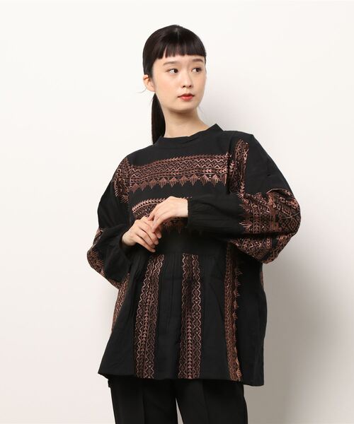 チャイハネ（チャイハネ）の「【チャイハネ】ボヘーノ刺繍トップス（その他トップス・レディース・ブラック/ベージュ/ブルー・FREE）」の17枚目の写真