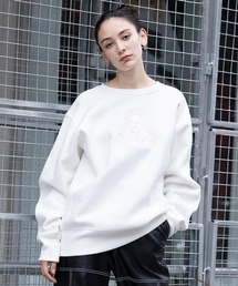 X-girl | X-girl × Champion FACE REVERSE WEAVE CREWNECK SWEAT TOP(スウェット)