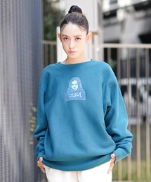 X-girl | X-girl × Champion FACE REVERSE WEAVE CREWNECK SWEAT TOP(スウェット)
