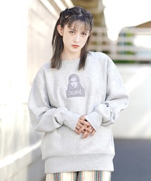 X-girl | X-girl × Champion FACE REVERSE WEAVE CREWNECK SWEAT TOP(スウェット)