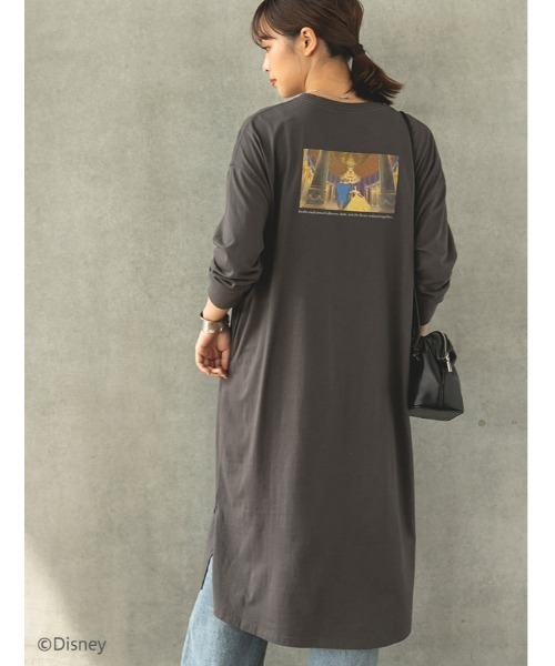 Disney 美女と野獣 カラープリントロングtシャツワンピース Tシャツ カットソー Disney ディズニー のファッション通販 Zozotown