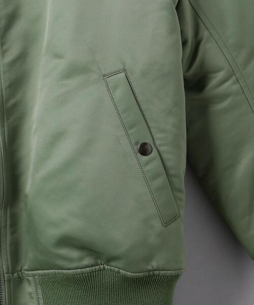 Scye（サイ）の「＜SCYE（サイ）＞ レイヤード ボンバージャケット（ブルゾン・メンズ・オリーブ・40/38/36）」の6枚目の写真