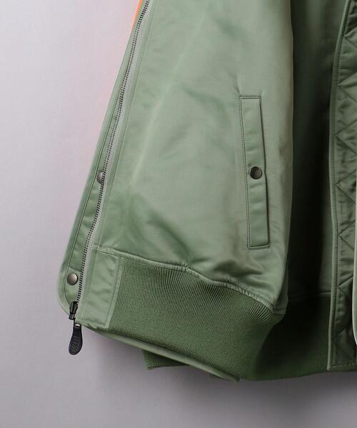 Scye（サイ）の「＜SCYE（サイ）＞ レイヤード ボンバージャケット（ブルゾン・メンズ・オリーブ・40/38/36）」の8枚目の写真