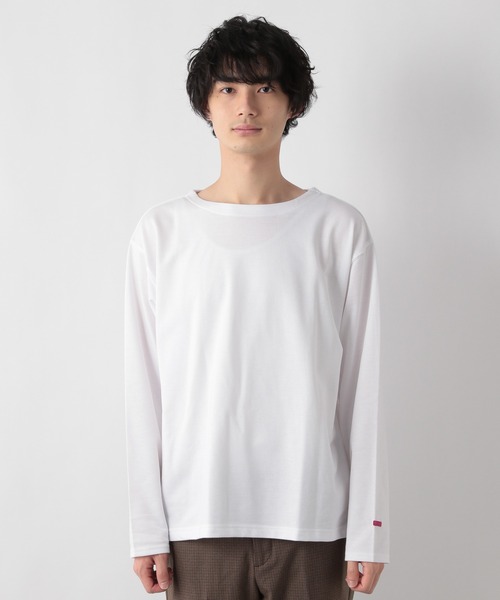 GLOBAL WORK(グローバルワーク)の「LYARDミニウラケボートエリ/239026(Tシャツ/カットソー・メンズ・ホワイト/チャコールグレー/ネイビー・MEDIUM/LARGE)」の12枚目の写真