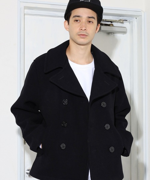 FIDELITY(フィデリティ)の「FIDELITY/フィデリティ MELTON 8B P-COAT Pコート メルトンウール 防寒(ピーコート・メンズ・ブラック・M/L)」の7枚目の写真