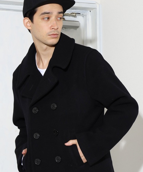 FIDELITY(フィデリティ)の「FIDELITY/フィデリティ MELTON 8B P-COAT Pコート メルトンウール 防寒(ピーコート・メンズ・ブラック・M/L)」の5枚目の写真