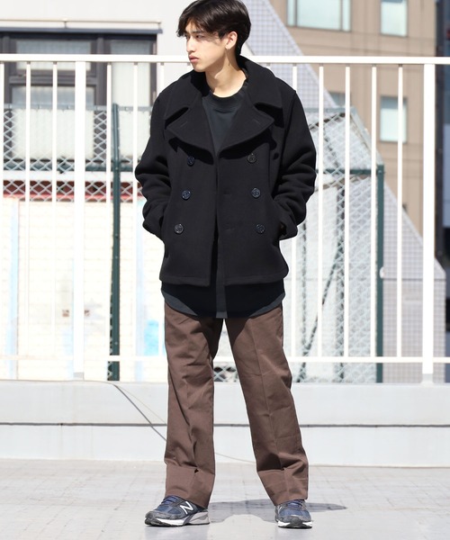 FIDELITY(フィデリティ)の「FIDELITY/フィデリティ MELTON 8B P-COAT Pコート メルトンウール 防寒(ピーコート・メンズ・ブラック・M/L)」の15枚目の写真