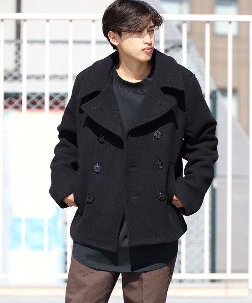 FIDELITY(フィデリティ)の「FIDELITY/フィデリティ MELTON 8B P-COAT Pコート メルトンウール 防寒(ピーコート・メンズ・ブラック・M/L)」の10枚目の写真