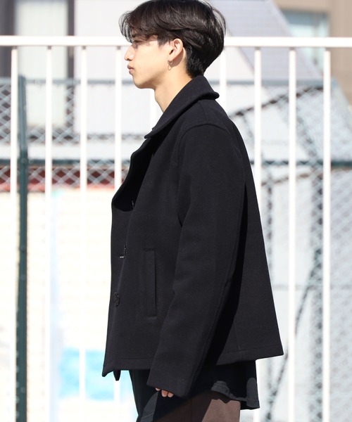 FIDELITY(フィデリティ)の「FIDELITY/フィデリティ MELTON 8B P-COAT Pコート メルトンウール 防寒(ピーコート・メンズ・ブラック・M/L)」の16枚目の写真